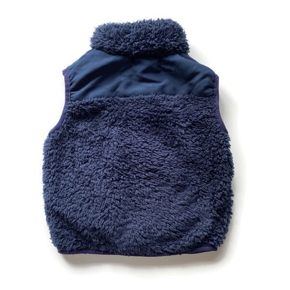 3 pieces Gap Blue Hoodie, DKNY Blue Fuzzy Vest, Blue H&M pants 18m - Picture 6 of 11